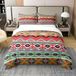 Ensemble de housse de couette 100 % coton, taille King, design bohème