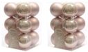 Decoris Kaemingk B.V. 24x Lichtroze kunststof kerstballen 6 cm - Mat/glans