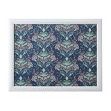 Creative Tops Schoot Dienblad met Bloemenprint en Kussen, Zitzak met Kussen, Draagbaar Schoot Bureau, Laptop Dienblad 44cm x 34cm x 6cm