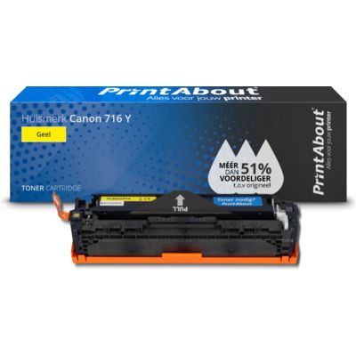PrintAbout Huismerk 716 Y Toner Geel | Compatibel met Canon