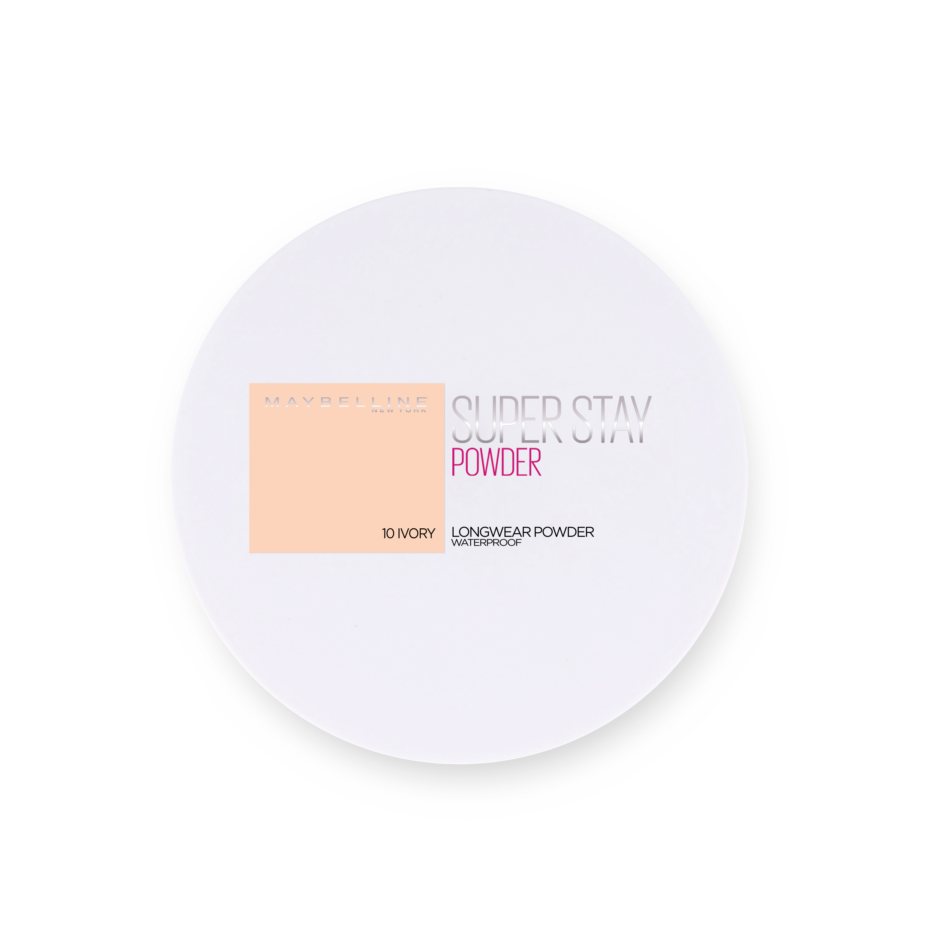 Maybelline SuperStay Full Coverage Powder Foundation 10 Ivory - Super Dekkende, Langhoudende Foundation Poeder met Matte Finish - Poeder voor Egaal Uitziende Huid - 9 gr.