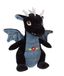 Gipsy Gispy-draak met geluid, 20 cm, zwart, voor kinderen - 071617