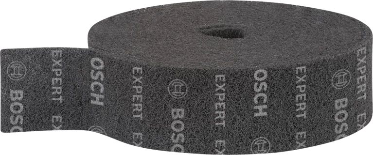 Bosch Abrasive Roll - Medium Grit - 100mm x 10m - Black - Metal & Wood - Dry Sanding
