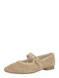 Paul Green Ballerina met riempjes donkerbeige