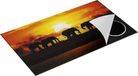 Chefcare Inductie Beschermer Silhouet Olifanten tijdens Zonsondergang - 89,6x51,6 cm - Multicolor