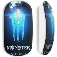 Monster Energie Blauw Ijzig Draadloze Muis Maniacase