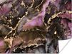 PosterMonkey Poster Marmer - Gold - Steen - Abstract - 40x30 cm
