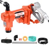 VEVOR Brandstoftransportpomp Benzine Diesel 12 V DC 75,7 L/min Slang & Mondstuk