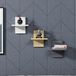 Stijlvolle wandplank, wit en antraciet, 25,4 x 17,6 x 25,4 cm, 100% melamine gecoat deeltjesbord, 18 mm dik, veelzijdige opbergoplossing voor thuis en op kantoor