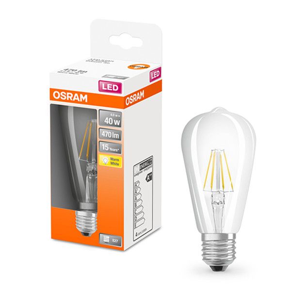 Osram LED lamp E27 Filament ST64 4W (40W) - 2700K - Helder