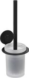 Wenko Turbo-Loc Toiletborstelhouder Bivio mat zwart aluminium