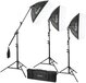 Bresser BR-2240 Fotostudioset - 3x Softbox, Lampstatief en Spiraallamp - Incl. Boomarm en zandzak