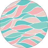Bonateks Ronde digitaal bedrukte muismat, antislip onderkant, voor kantoor en thuis, diameter: 22 cm