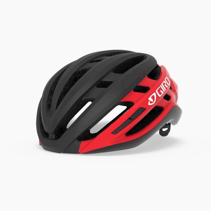 Giro Agilis Mips Race Fietshelm - Zwart/Rood/Wit - Maat S
