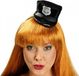 Chaks Politie verkleed diadeem/haarband - zwart - voor volwassenen - one size