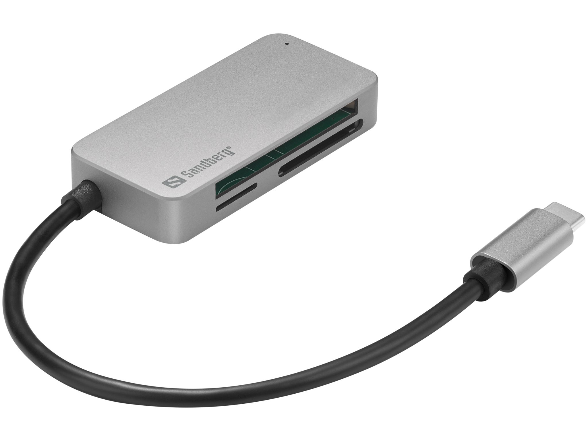 Sandberg USB-C Multi Card Reader Pro - 136-38 - Black