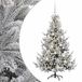 vidaXL Sapin de Noël artificiel avec boule de Noël 120 cm 150 LED Blanc chaud