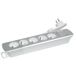 Gefom Bloc 5 stopcontacten + Inter Cable 3G1 1M40 Design platte stekker zilver