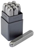 Draper 37337 0-9 Aantal Stempel Set, 3/16" Hoogte, 10 Stuks, Blauw