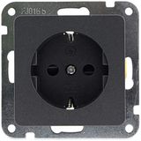 MILOS Inbouwstopcontact 230 V/16 A met geaard contact, inbouwmontage met verhoogde aanraakbescherming, antraciet