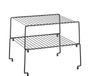 Metaltex Keukenrek voor borden en kommen - Keuken Organizer - Keukenkast Organizer - Ruimtewinner - Zwart - 32x23x14 cm - 2 stuks