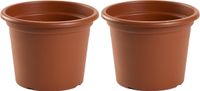 Forte Plastics Bloempot Terra Cotta Rond - 25 cm - 4 Stuks