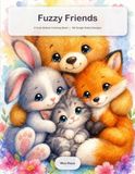Fuzzy Friends: A Cute Animal Coloring Book