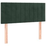 VidaXL Hoofdbord 100x5x78/88 cm fluweel donkergroen