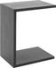 Goossens Quinze table d'appoint - Bois - 50 x 60 x 35 cm - Carré - noir