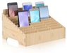 Support de téléphone en bois avec 30 compartiments