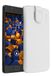 Mumbi Echt leren hoesje compatibel met Wiko U Feel Lite hoesje lederen tasje Case Wallet, wit