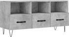 vidaXL Meuble TV - 102x36x50 cm - Bois - Gris béton