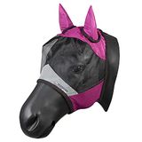 PFIFF 102943 Vliegenmasker met uv-bescherming, paardenvliegenbescherming, pony, roze