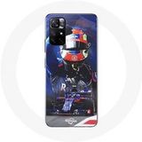 Maniacase Hoesje voor Xiaomi Redmi Note 11s 5G Formule 1 Pierre Gasly F1 coureur Rood Blauw