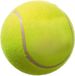 Flamingo Hondenspeelgoed tennisbal - Geel - 13 cm