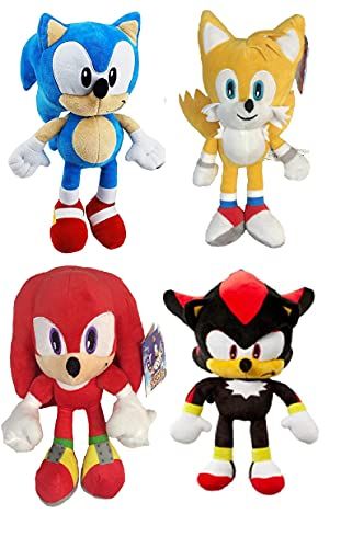 ENVI Sonic The Egel 12 Inch Pluche Soft Toys Sonic Tails Knuckles Schaduw (SONIC SET VAN 4 NWP>)