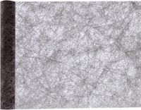 Santex Tafelloper op rol - zwart - 30 x 500 cm - non woven polyester