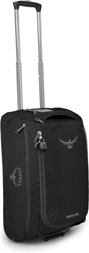 Osprey Daylite 40 Carry-On Wheeled Duffel, zwart