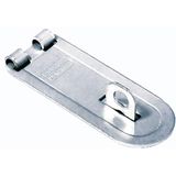 BURG-WÄCHTER Panvaloverval L.100 mm B.40 mm Oog-Ø 10 mm Staal verzinkt SB - PCC 100 SB
