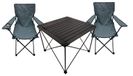 Mojawo Set van 3 kampeeraccessoires: kampeertafel, kampeerstoel, inklapbare stoel en vissersstoel