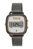 TOUS Reloj D-Logo 300358300 Acero Digital IP Grijs, Klassiek