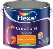 FLEXA Creations Muurverf - Extra Mat - Mengkleuren Collectie - 100% Goudsbloem - 2,5 liter