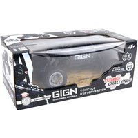 TURBO CHALLENGE - GIGN - 4X4-098400 - Afstandsbestuurbare auto - Zwart - 1/18 - Klaar om te rijden - Oplaadbare batterij en batterijen inbegrepen - Metaal - Vanaf 4 jaar