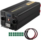 Merkloos / Sans marque Shanghai Sishun Technology Co., Ltd 6000W Gemodificeerde Sinusomvormer Van 12 V Naar 230 V Wisselstroom met Lcd-Scherm, Afstandsbediening, Eu-StopcontACten voor Auto, Camper, Boot en Camping