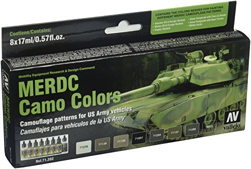 Vallejo 071202 kleurenset, US Army MERDC camouflage