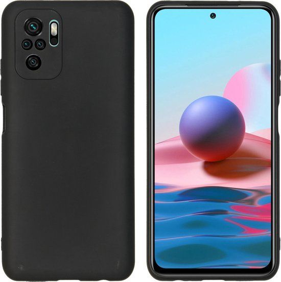 iMoshion Color Backcover hoesje voor Xiaomi Redmi Note 10 (4G) - Zwart