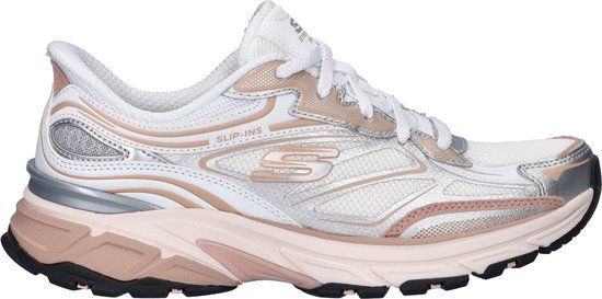 Skechers Hands Free Slip-Ins Stamina Sport dames sneaker - Zilver - Maat 39