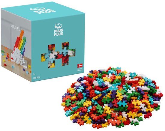 Plus-Plus Basic Regenboog 600 delige bouwset - 3976