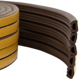 vidaXL Zelfklevende raamdichting Bruin 10 x 6 mm 25 m EPDM-schuin