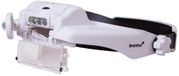 Loupe avec bandeau et éclairage LED, avec 3 lentilles (1,5x, 2x et 8x), rechargeable